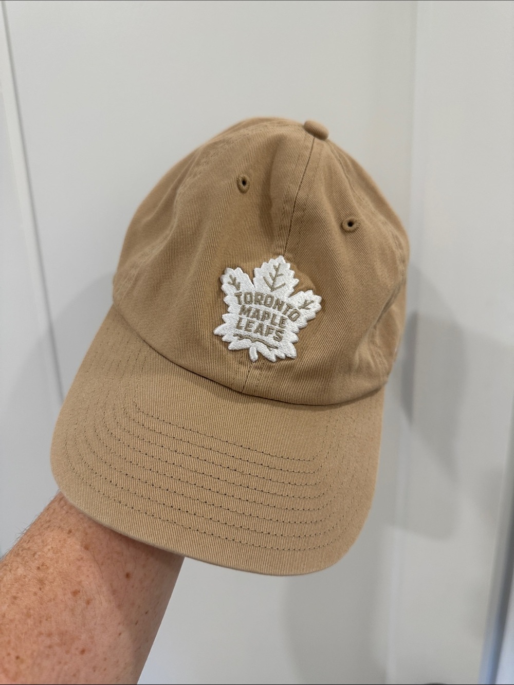 Tan Toronto Maple Leafs Embroidered Logo Baseball Cap